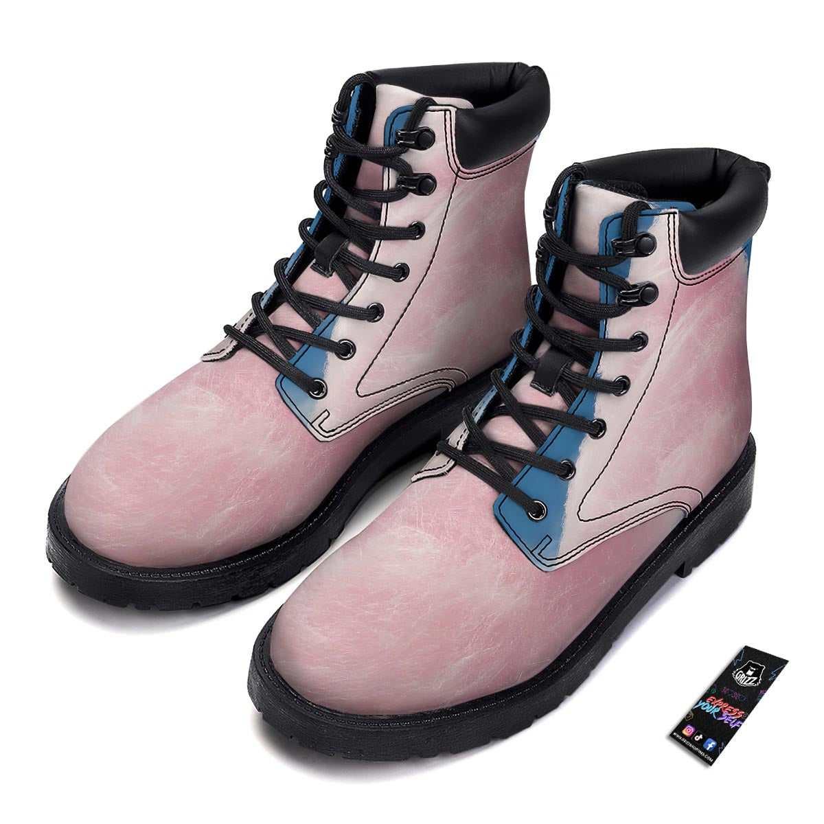 Cotton Candy Sweet Print Boots-grizzshop