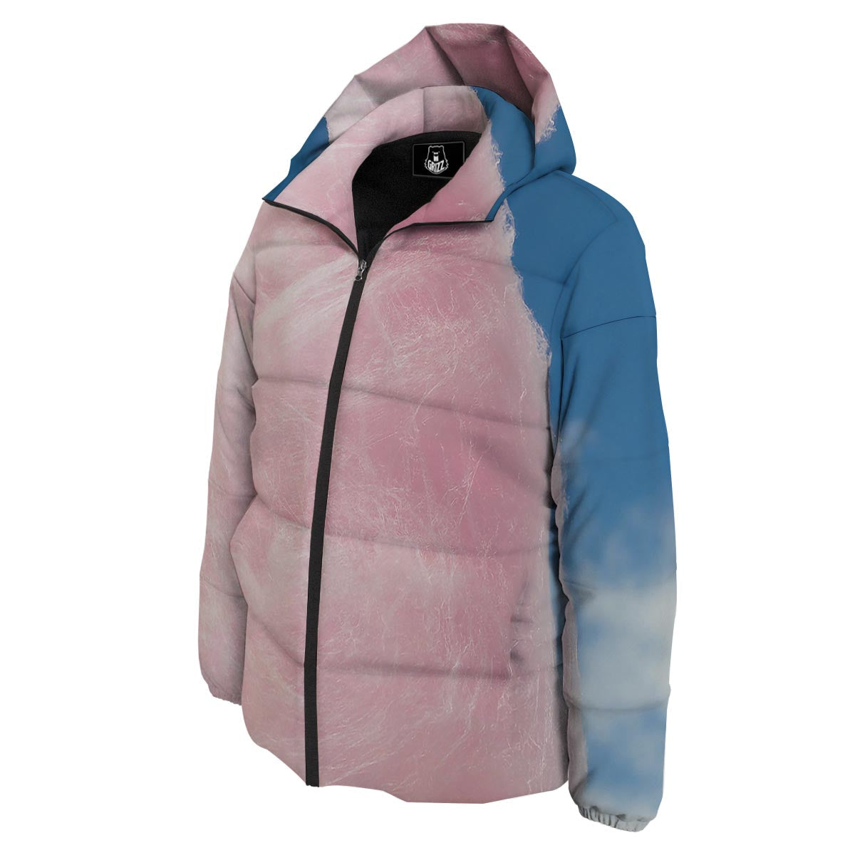 Cotton Candy Sweet Print Down Jacket-grizzshop