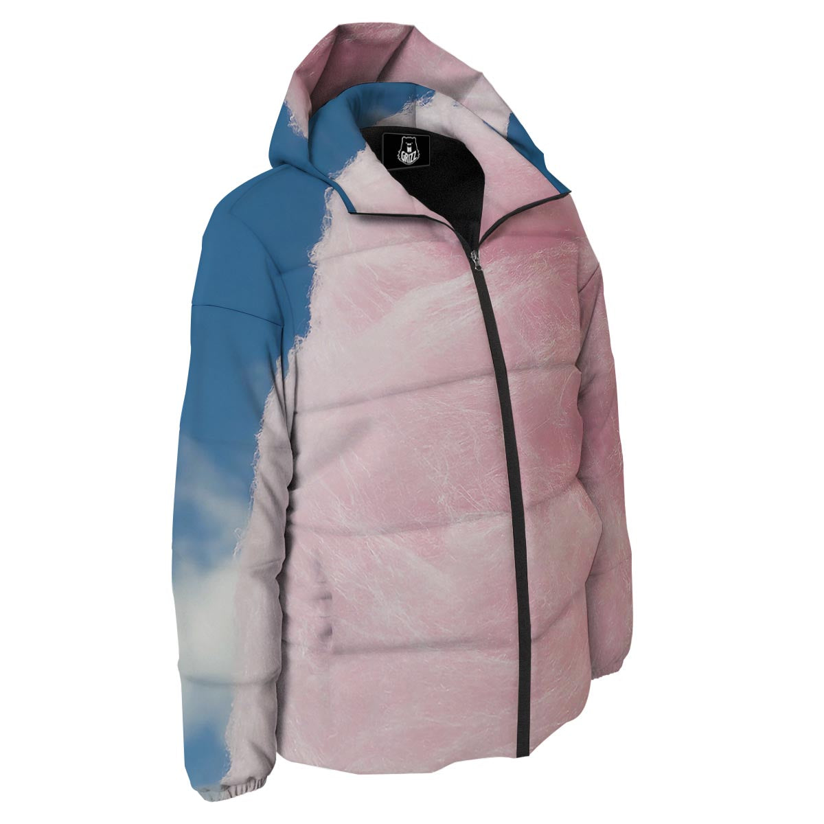 Cotton Candy Sweet Print Down Jacket-grizzshop