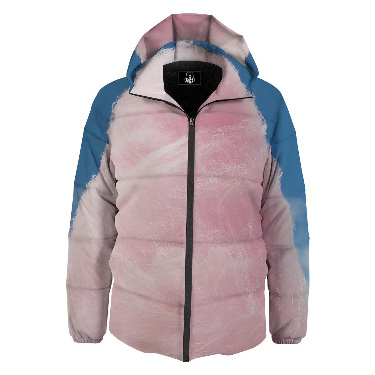 Cotton Candy Sweet Print Down Jacket-grizzshop
