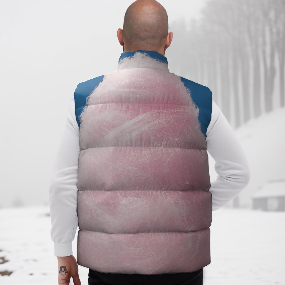 Cotton Candy Sweet Print Down Vest