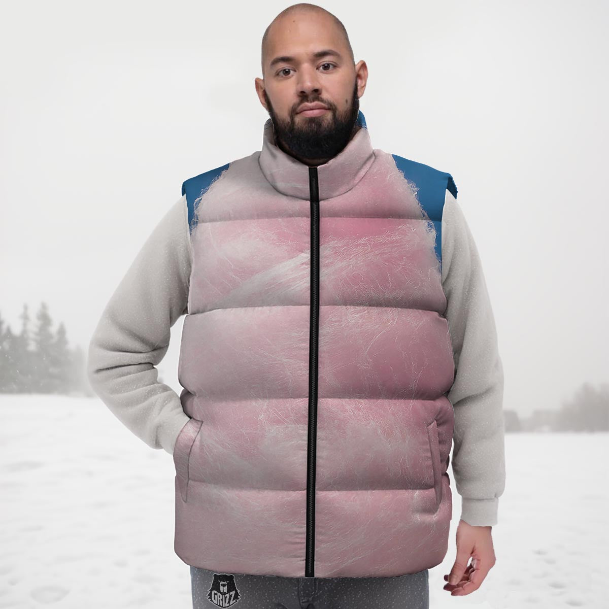 Cotton Candy Sweet Print Down Vest