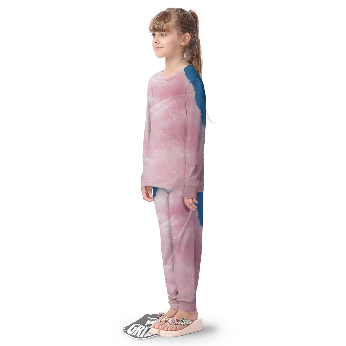 Cotton Candy Sweet Print Kid's Pajamas-grizzshop