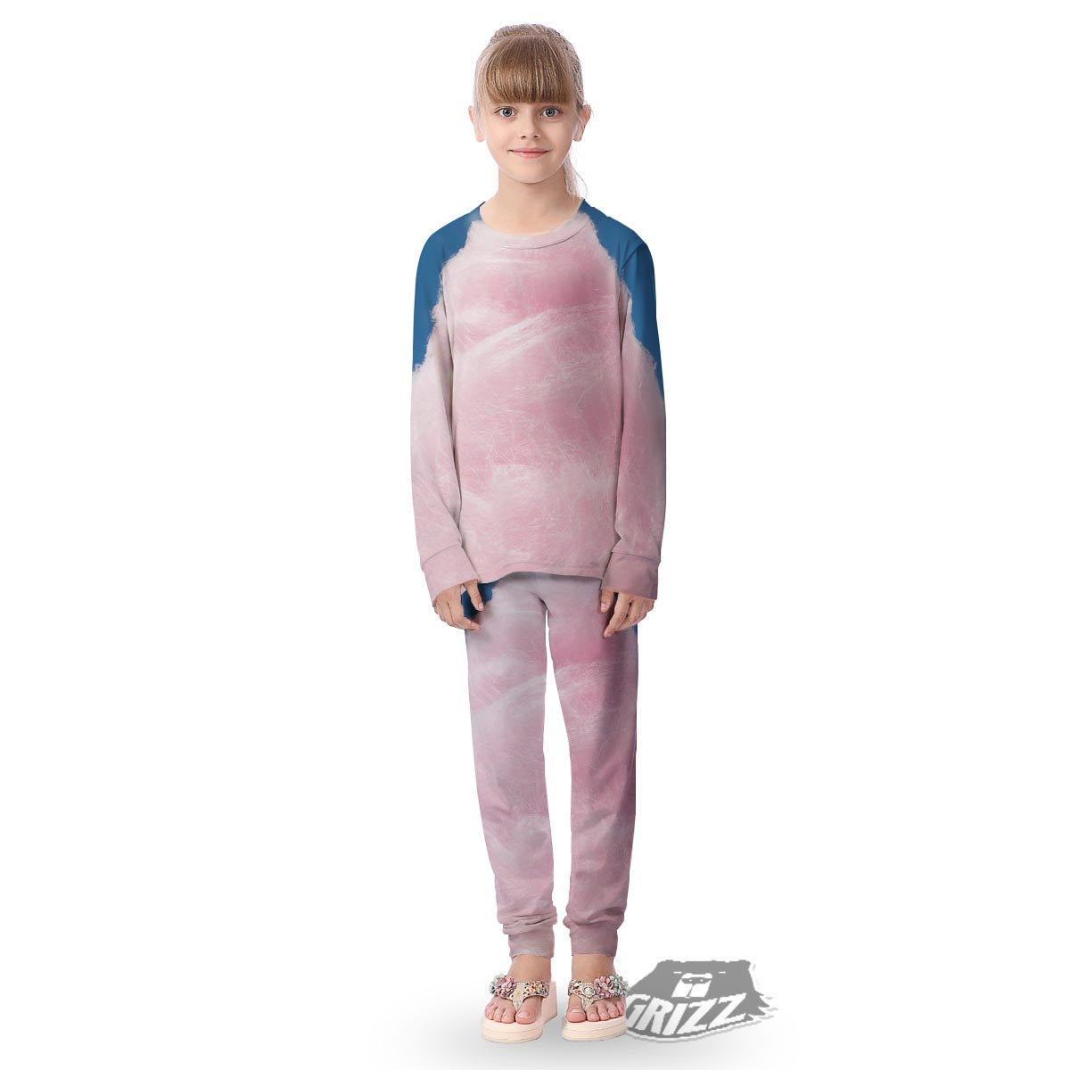 Cotton Candy Sweet Print Kid's Pajamas-grizzshop