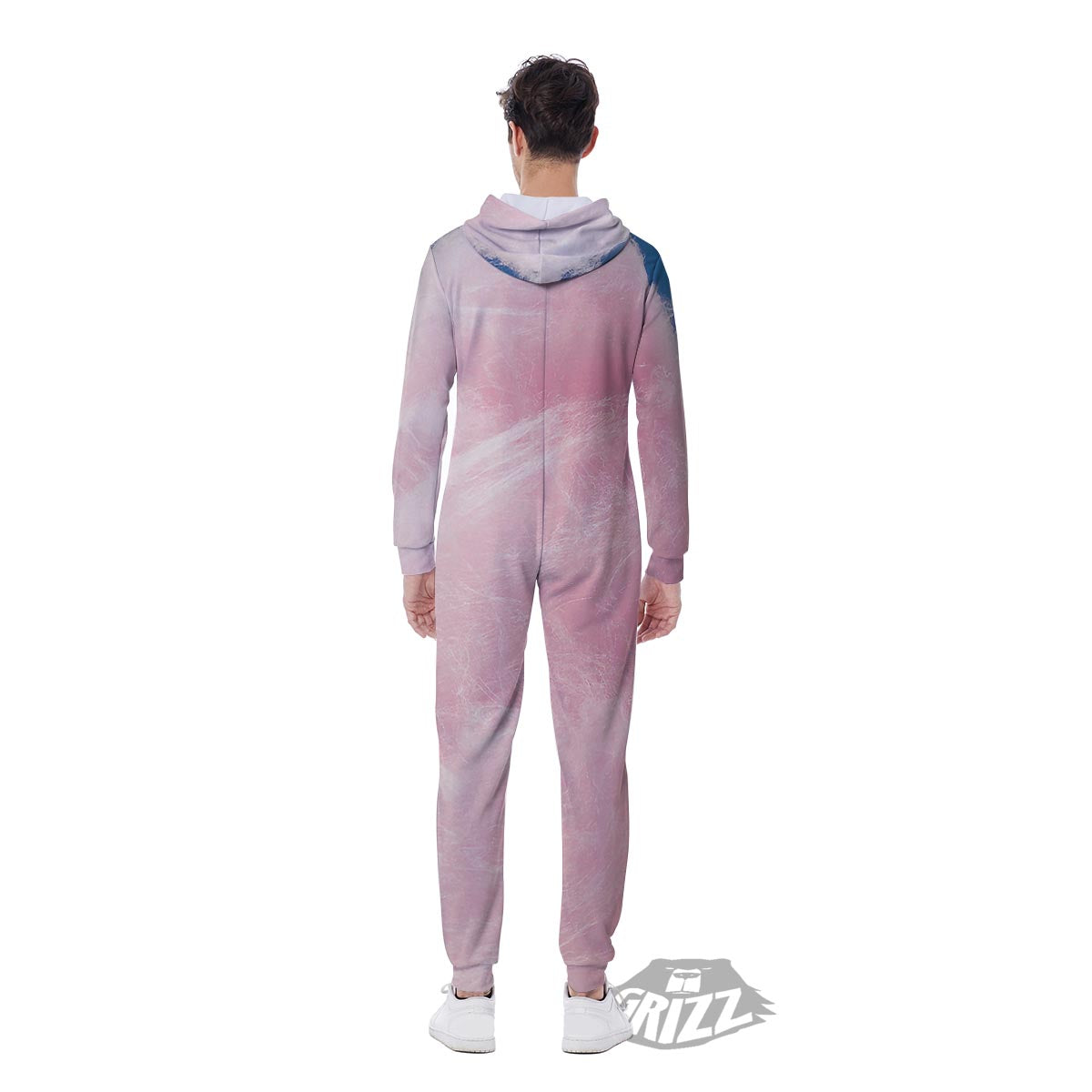 Cotton Candy Sweet Print Men's Jumpsuit-grizzshop