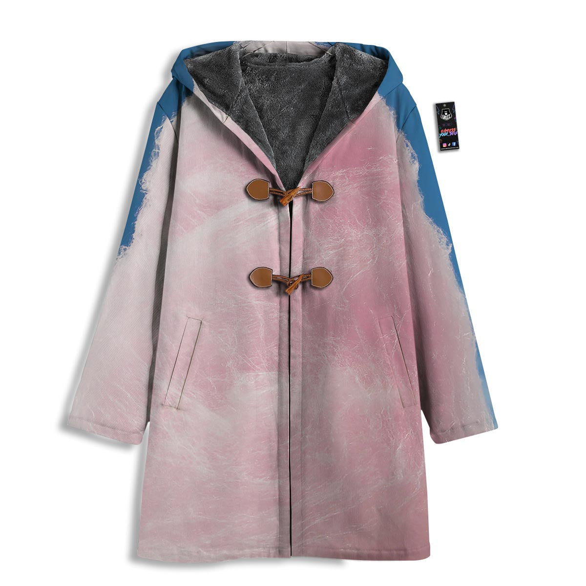Cotton Candy Sweet Print Men's Windbreaker Jacket-grizzshop