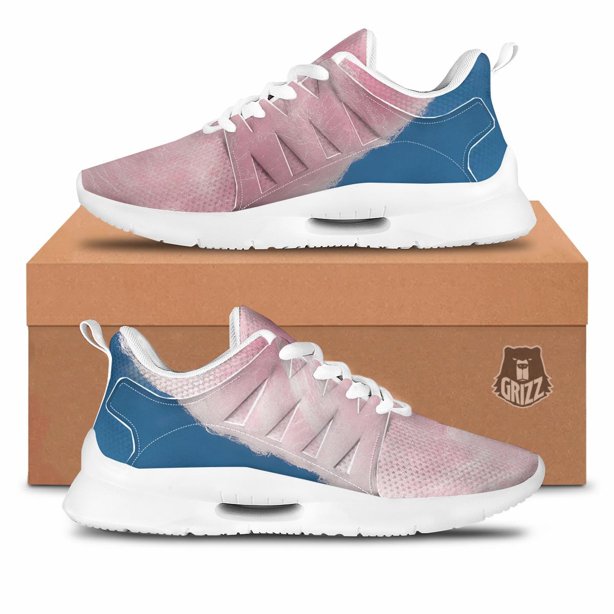 Cotton Candy Sweet Print Tennis Shoes-grizzshop