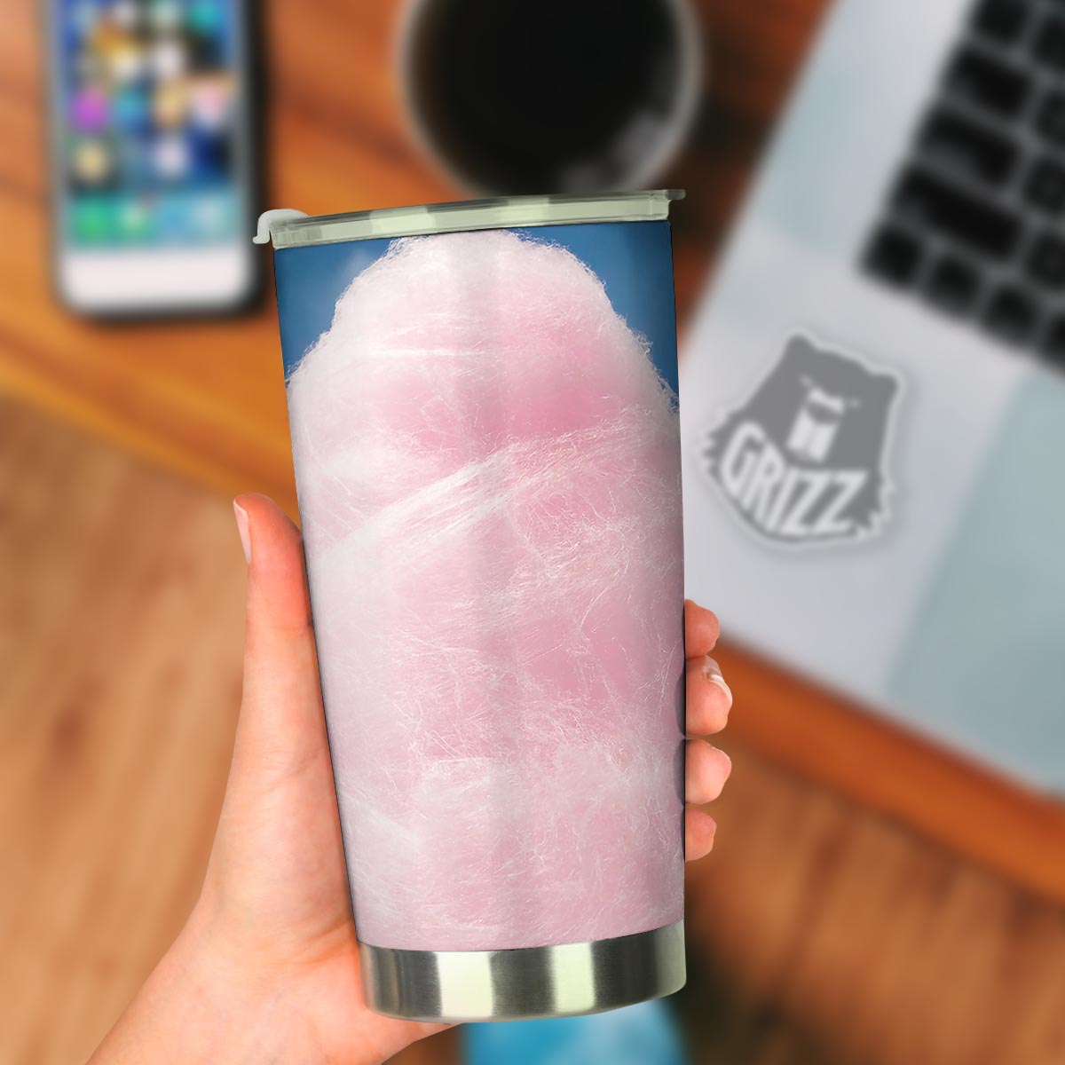 Cotton Candy Sweet Print Tumbler-grizzshop