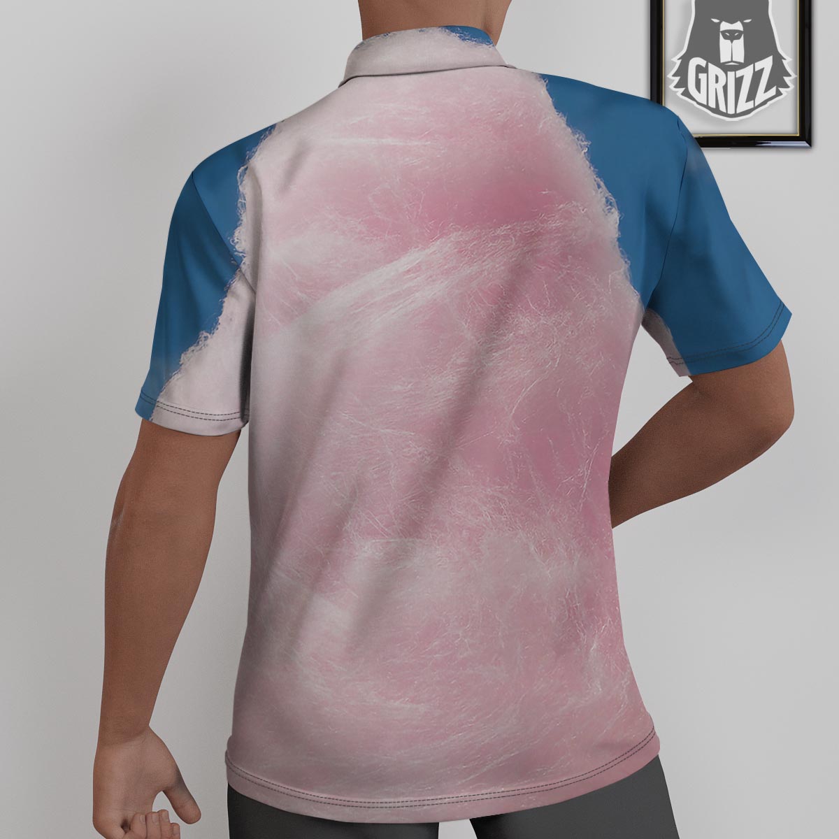Cotton Candy Sweet Print Untucked Shirts-grizzshop