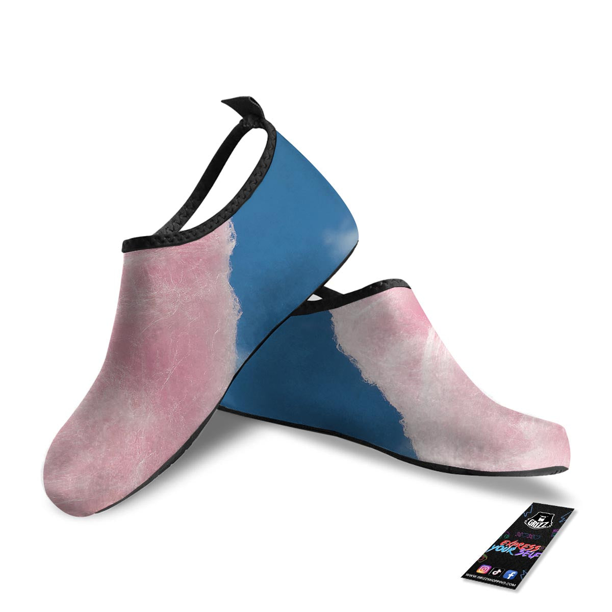 Cotton Candy Sweet Print Water Shoes-grizzshop