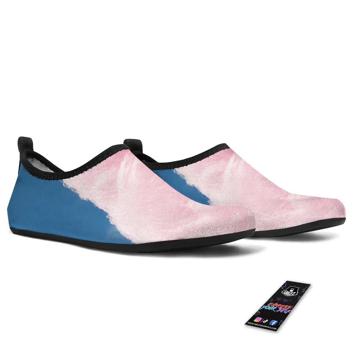 Cotton Candy Sweet Print Water Shoes-grizzshop