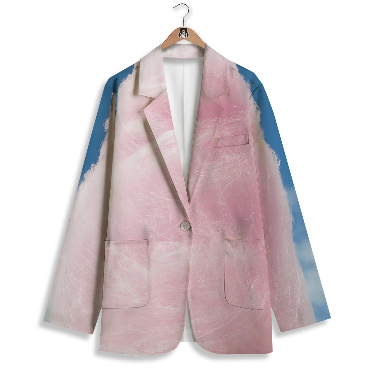 Cotton Candy Sweet Print Women's Blazer-grizzshop