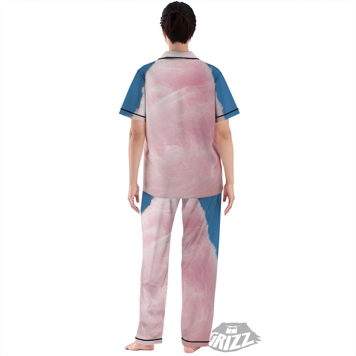Cotton Candy Sweet Print Women's Pajamas Set-grizzshop
