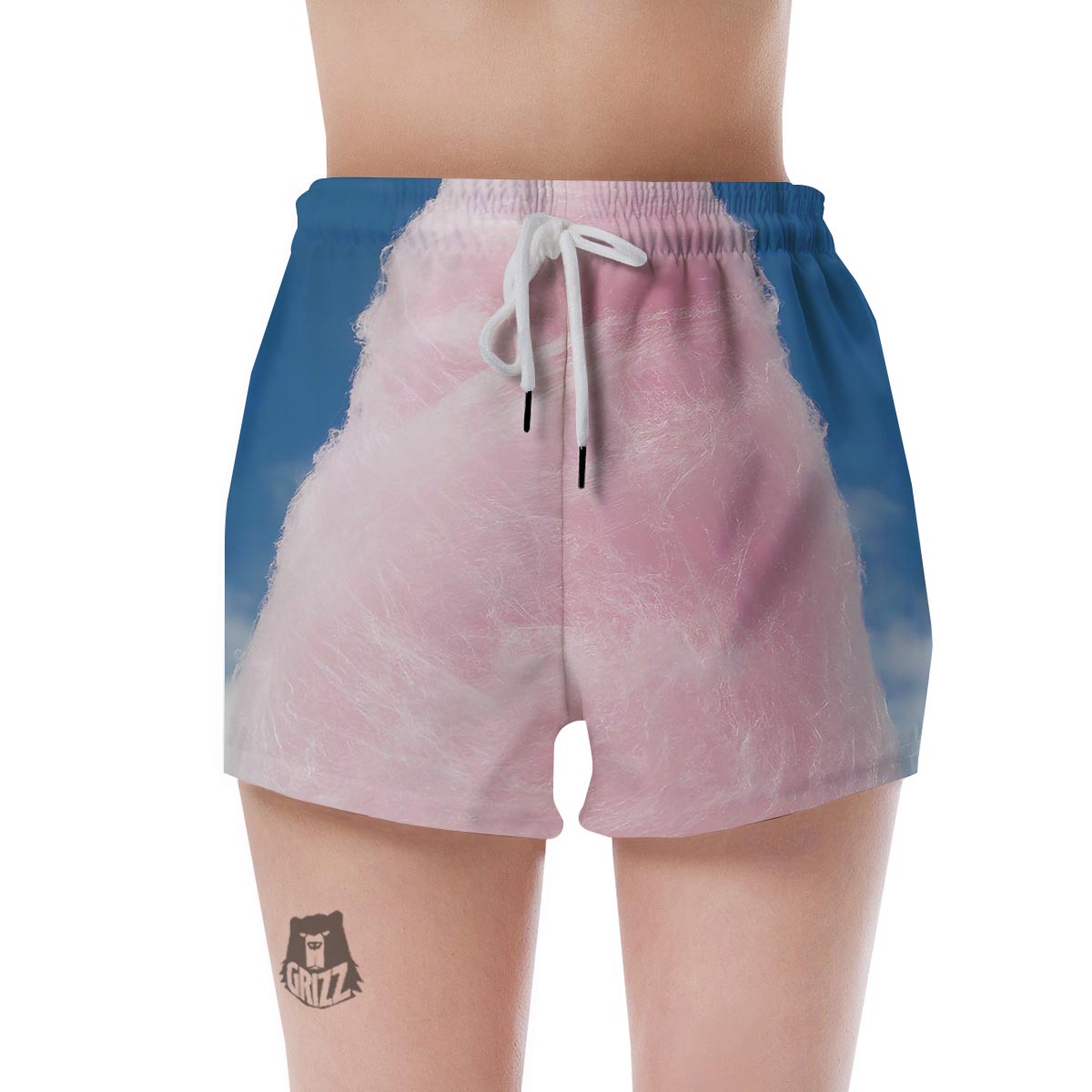Cotton Candy Sweet Print Women's Shorts-grizzshop