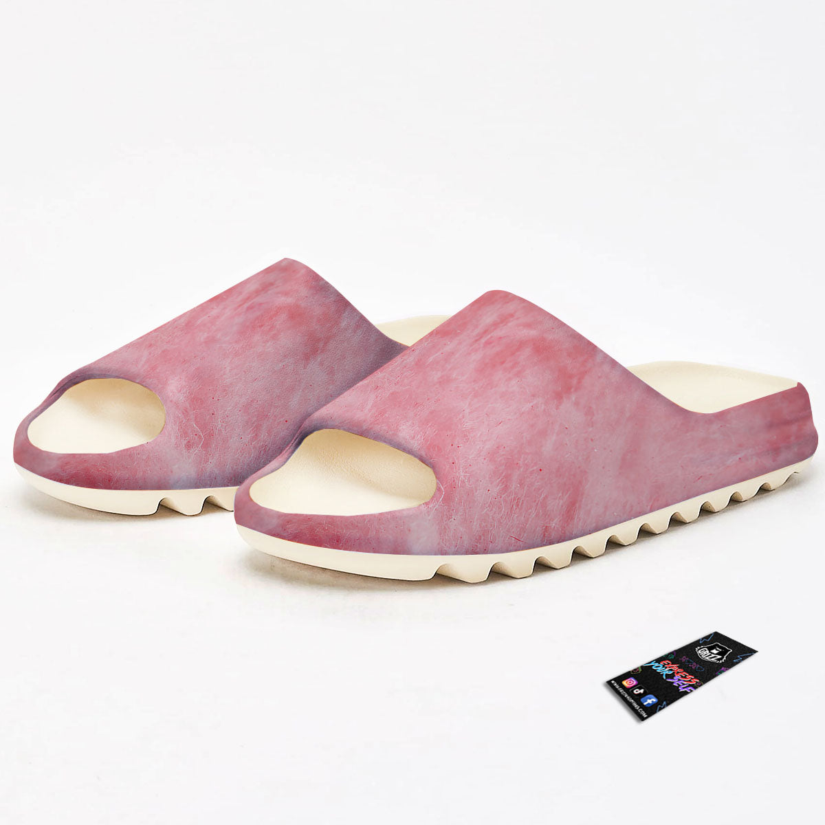 Cotton Candy Pink Print Sandals-grizzshop
