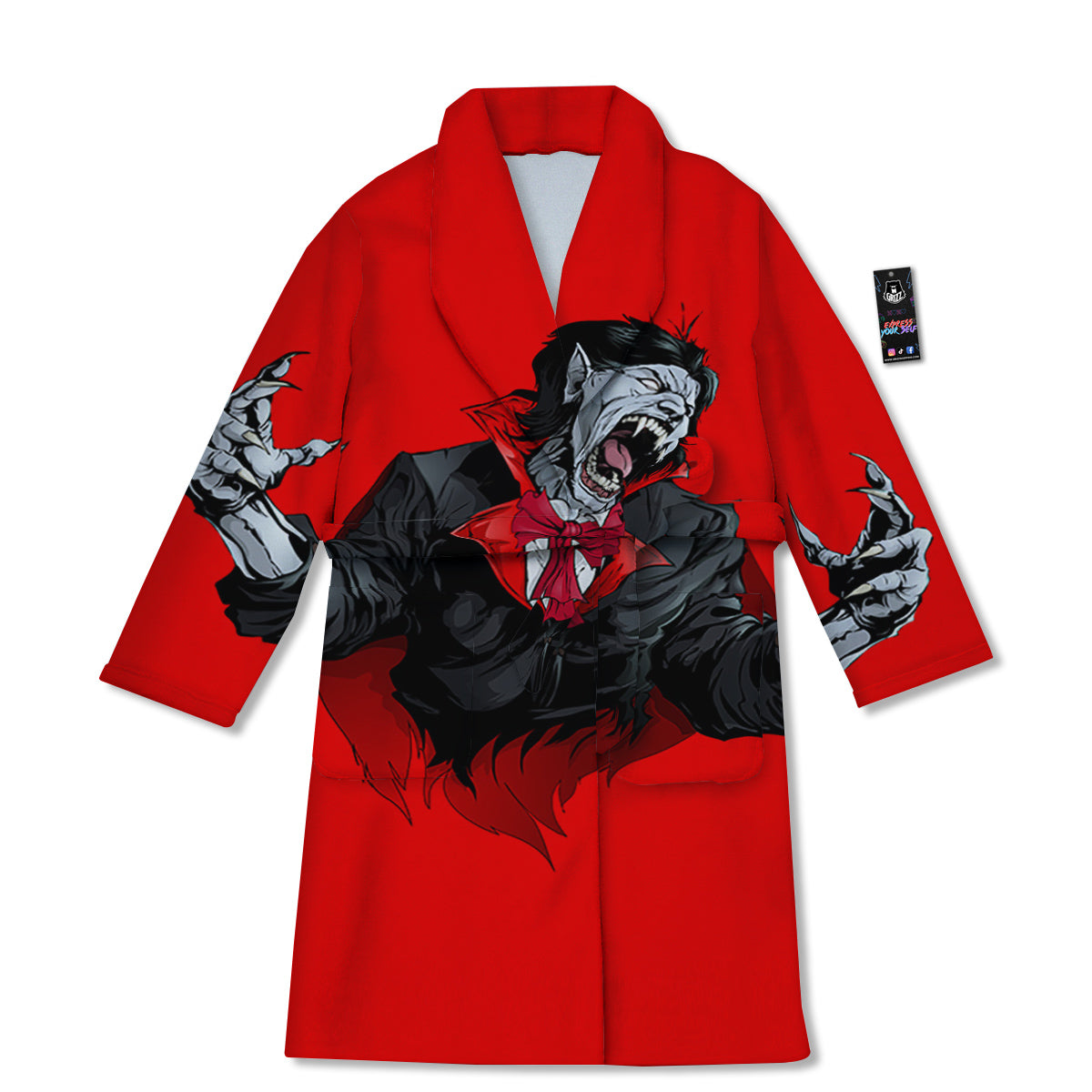Count Dracula Print Bathrobe-grizzshop