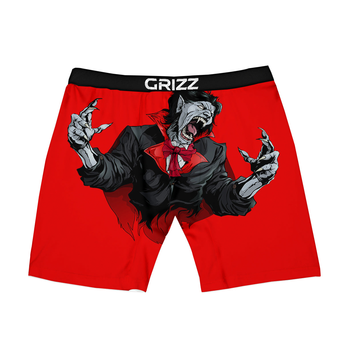 Count Dracula Print Boxer Briefs-grizzshop