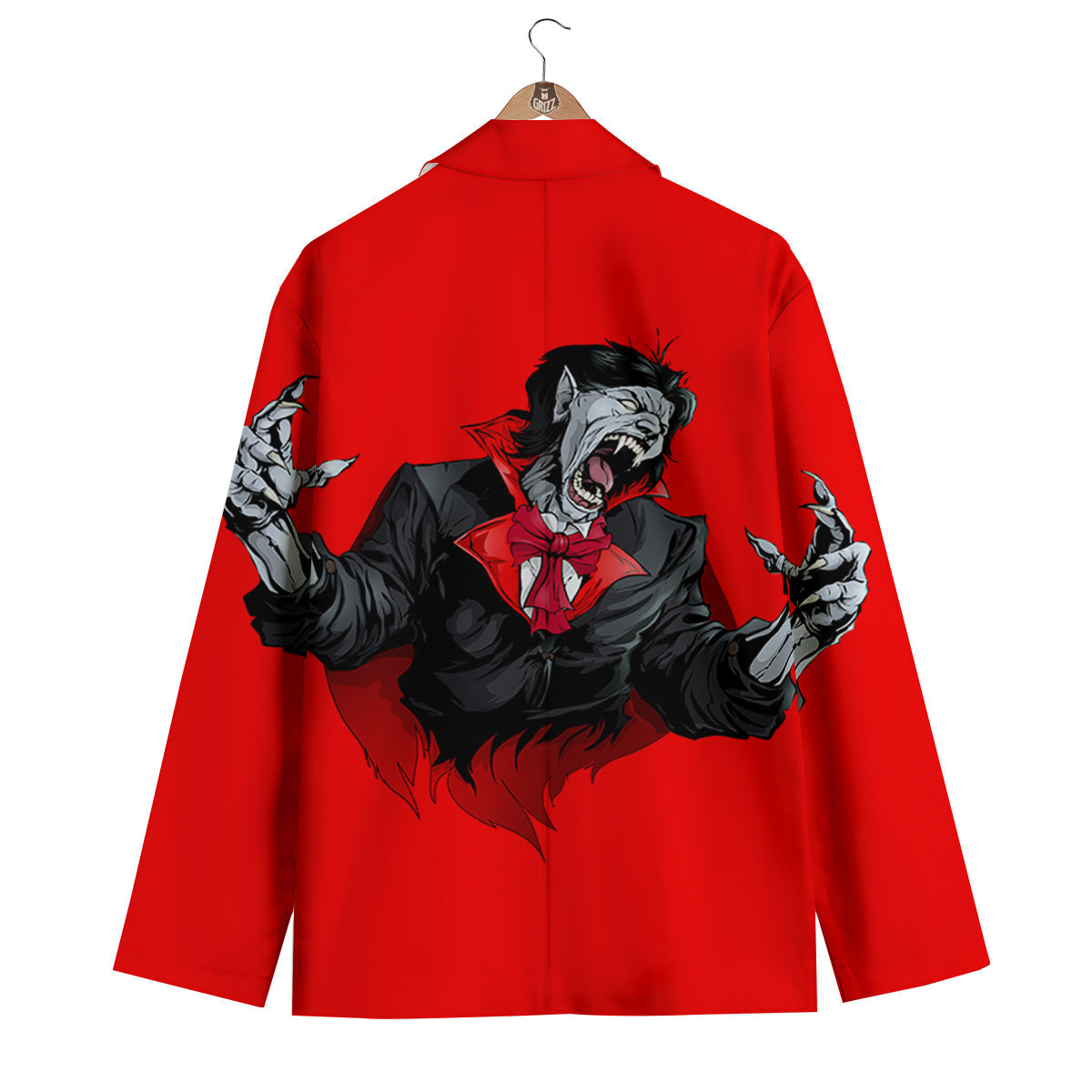 Count Dracula Print Men's Blazer-grizzshop