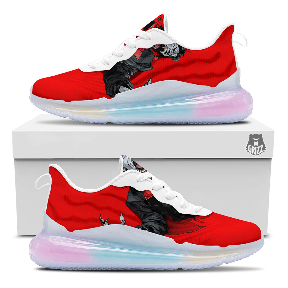 Count Dracula Print Running Sneakers-grizzshop