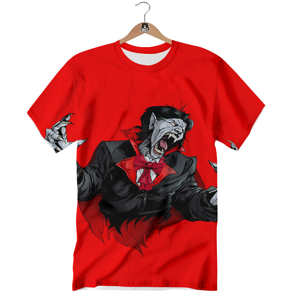Count Dracula Print T-Shirt-grizzshop
