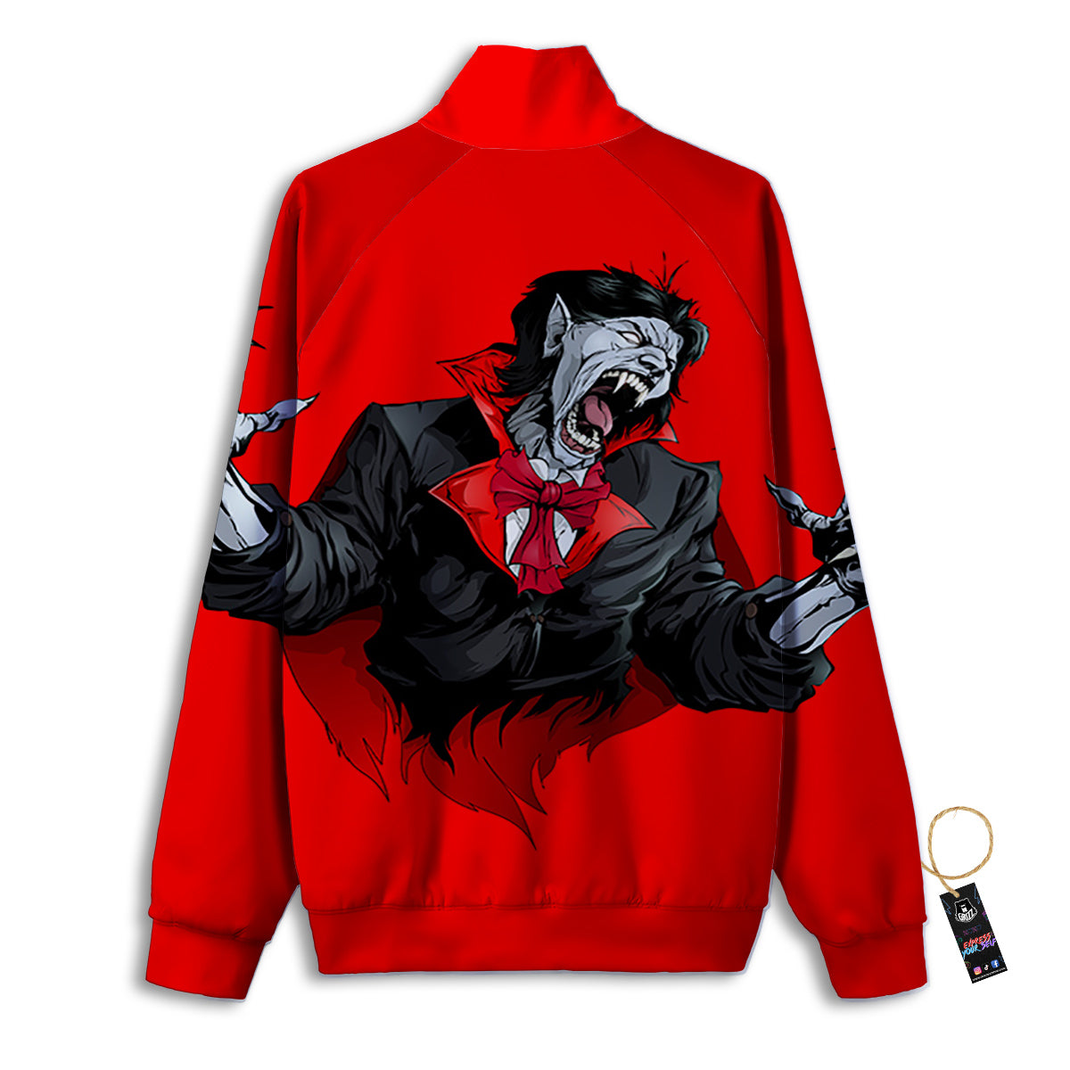 Count Dracula Print Track Jacket-grizzshop