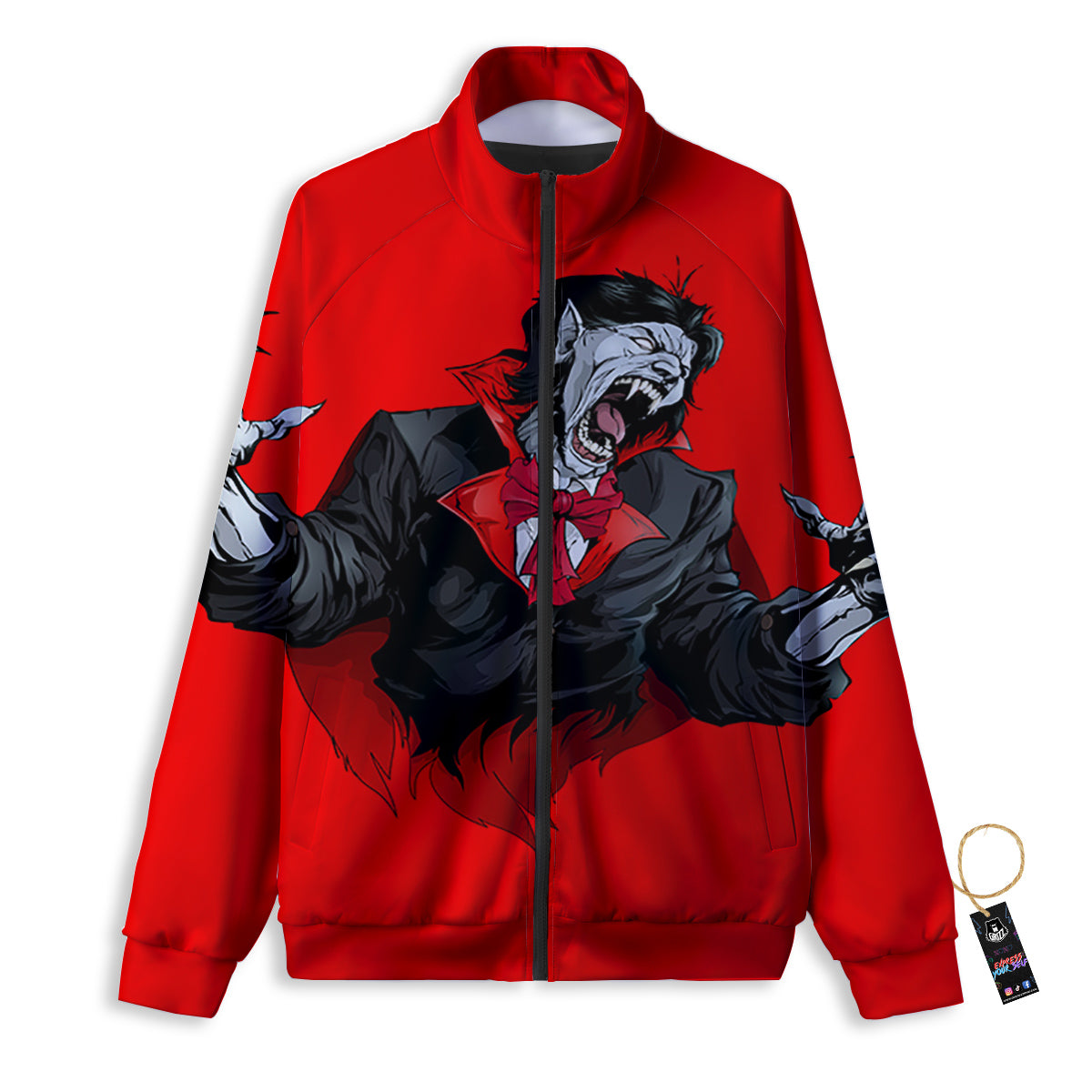 Count Dracula Print Track Jacket-grizzshop