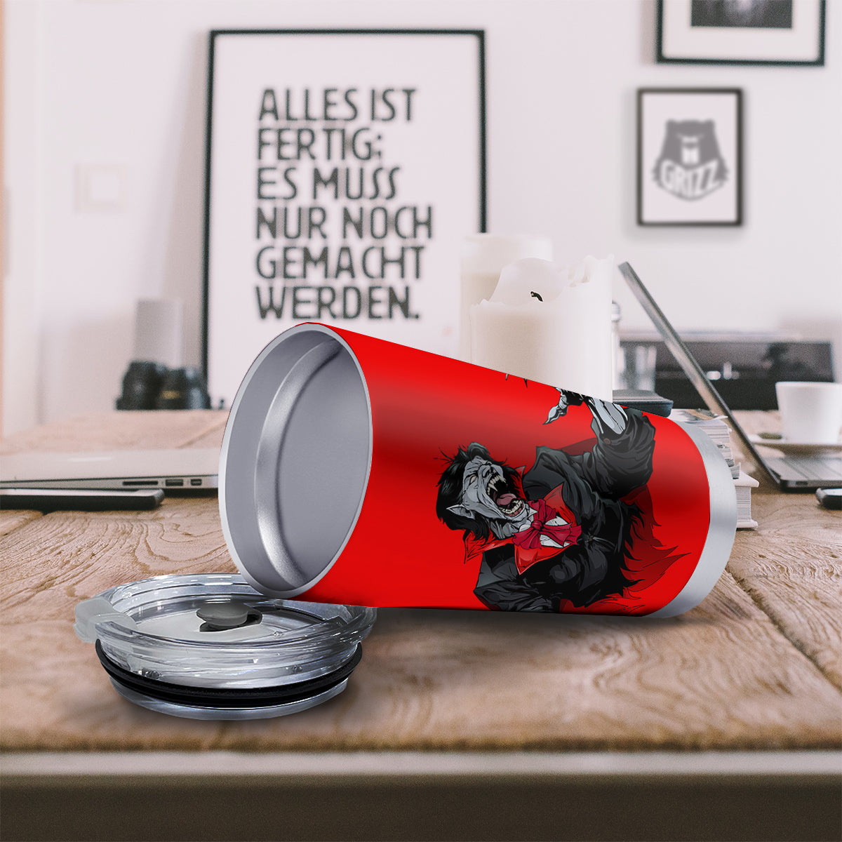 Count Dracula Print Tumbler-grizzshop