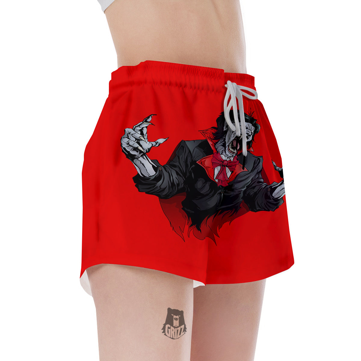 Count Dracula Print Women's Shorts-grizzshop