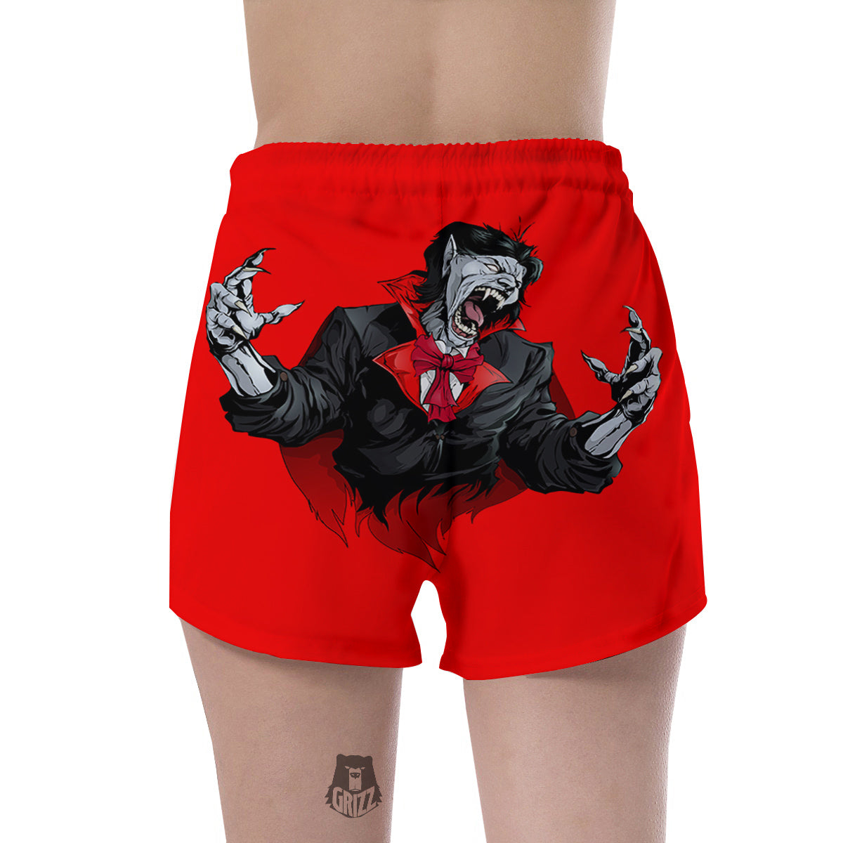 Count Dracula Print Women's Shorts-grizzshop