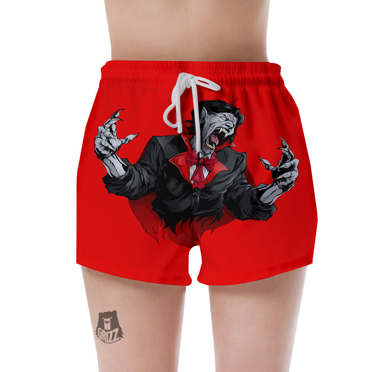 Count Dracula Print Women's Shorts-grizzshop