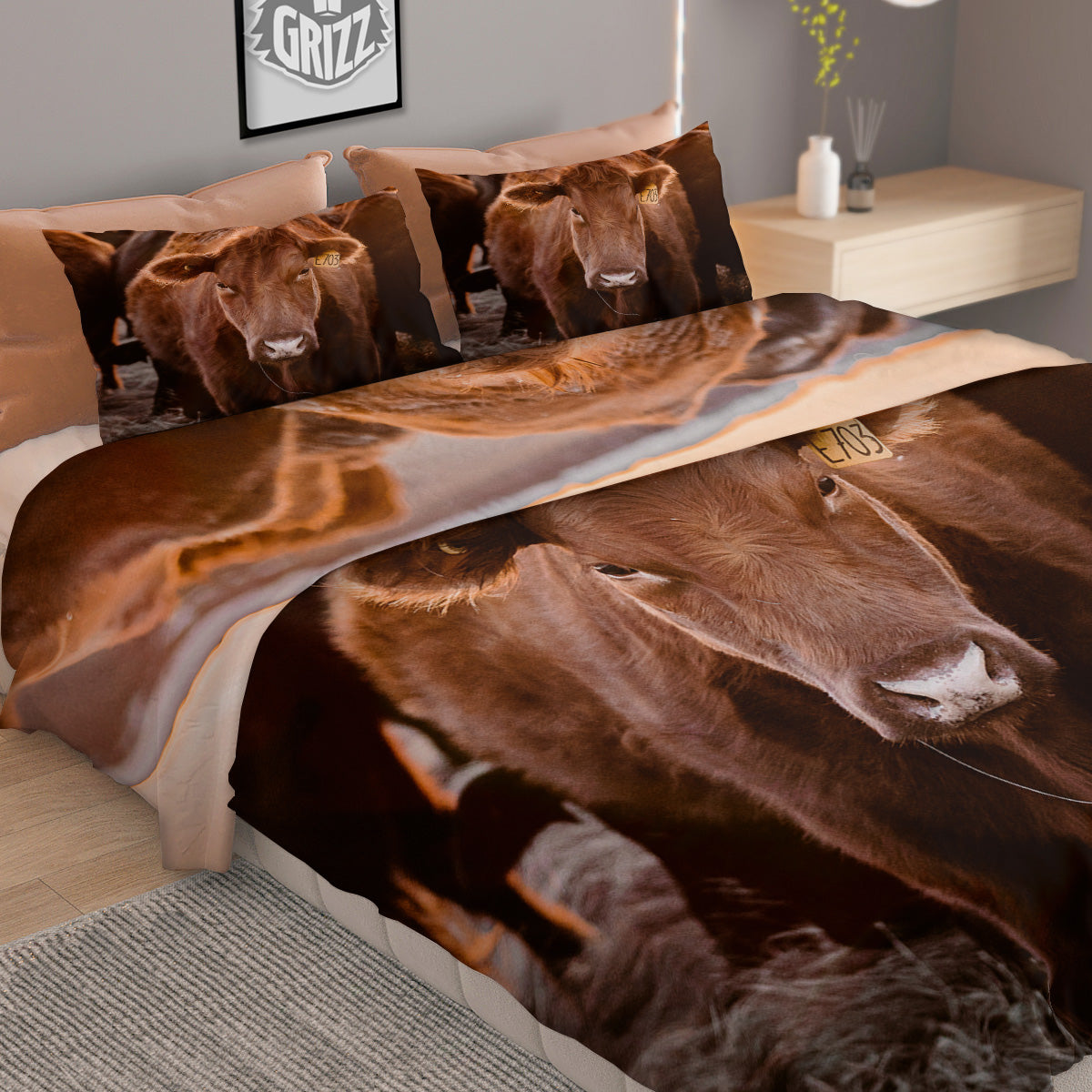 Dragon Embroidery Chinese Print Pattern Duvet Cover Bedding Set