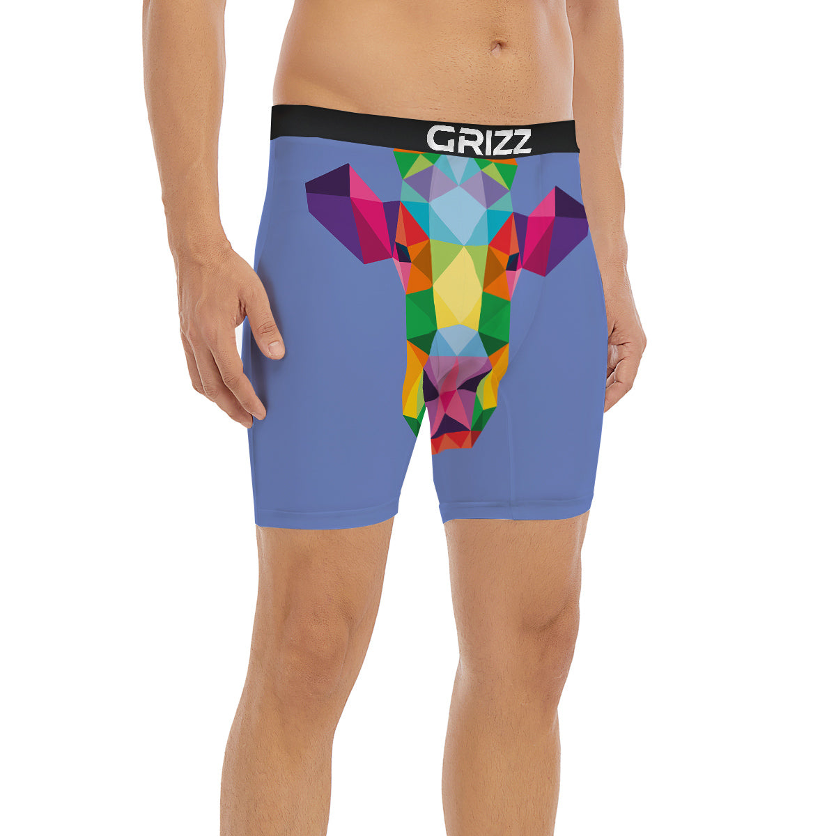 Cow Colorful Print Boxer Briefs-grizzshop