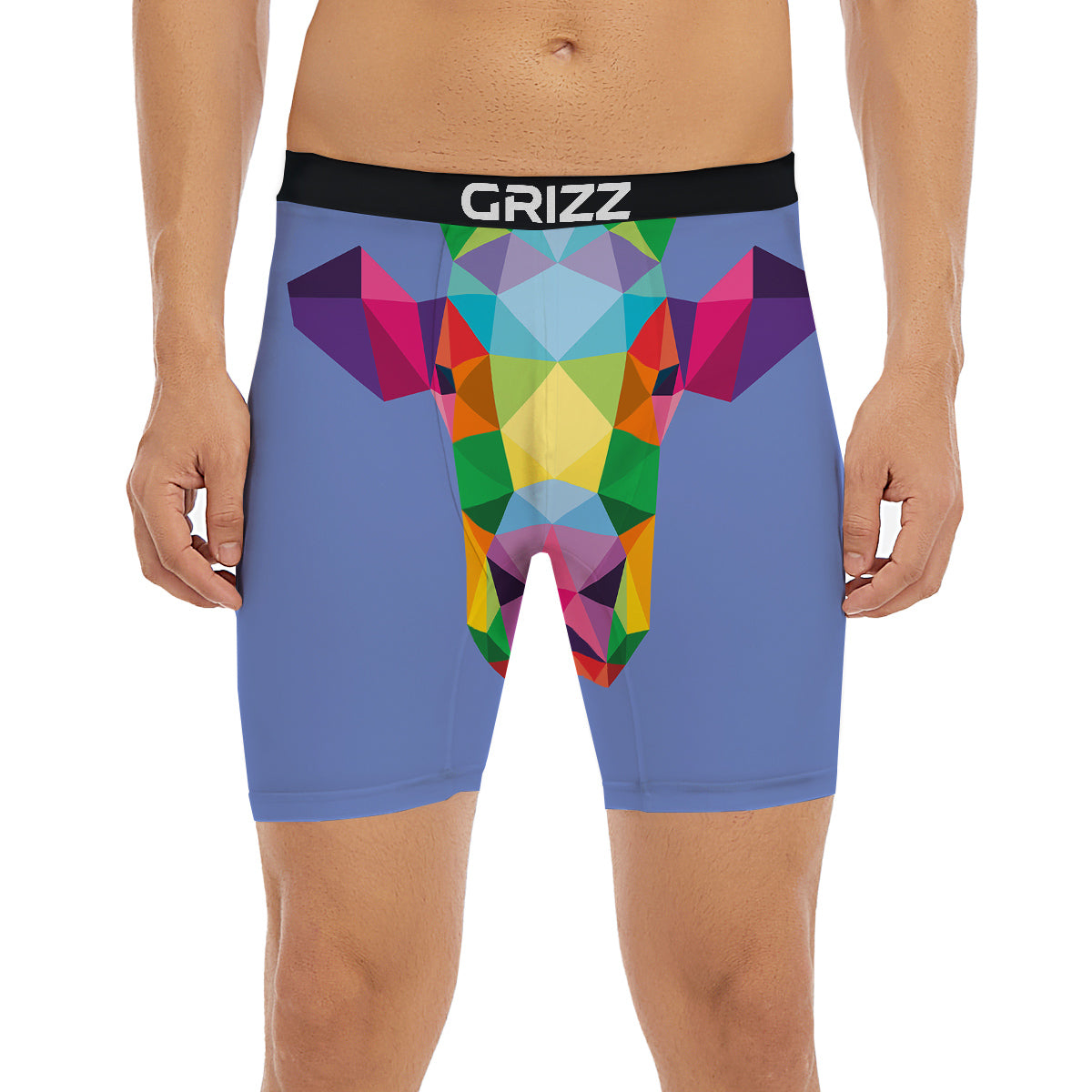 Cow Colorful Print Boxer Briefs-grizzshop
