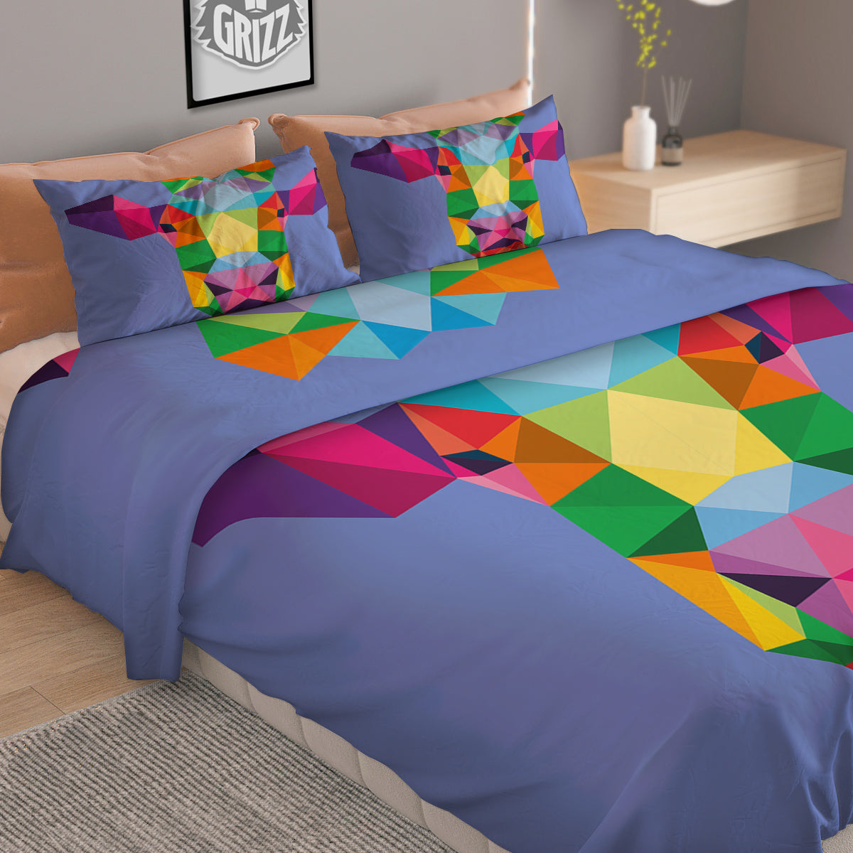 Dragonfly Boho Gold Print Duvet Cover Bedding Set