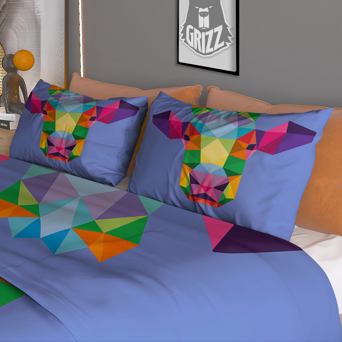 Dragonfly Boho Gold Print Duvet Cover Bedding Set