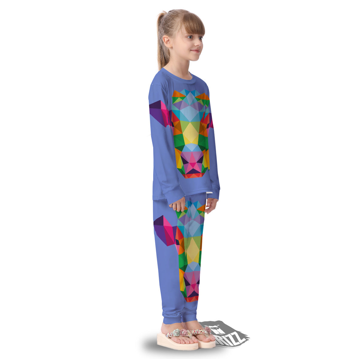 Cow Colorful Print Kid's Pajamas-grizzshop