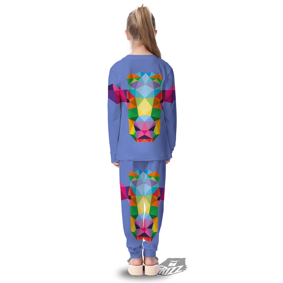 Cow Colorful Print Kid's Pajamas-grizzshop