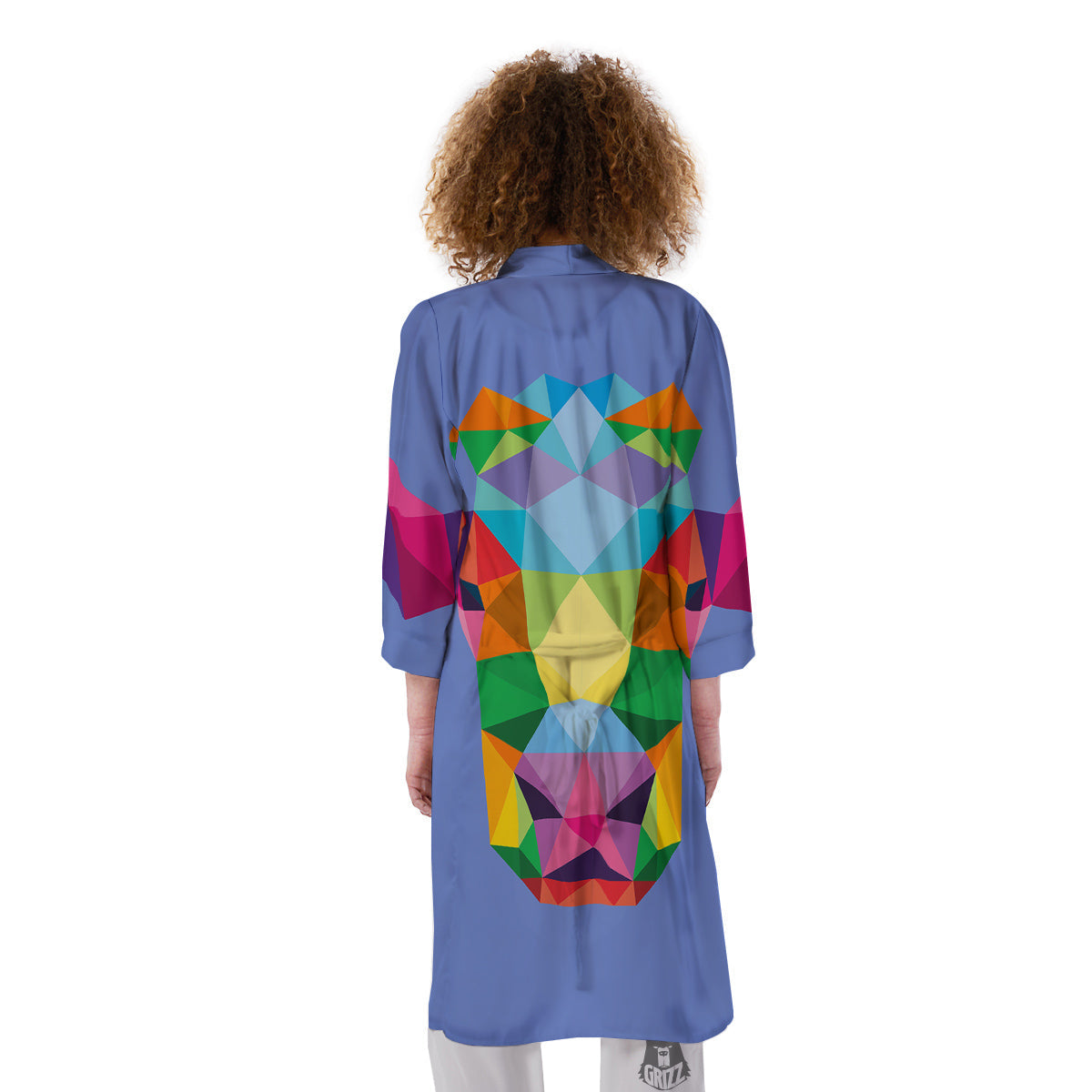 Cow Colorful Print Kimono-grizzshop