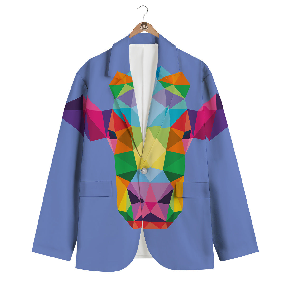 Cow Colorful Print Men's Blazer-grizzshop