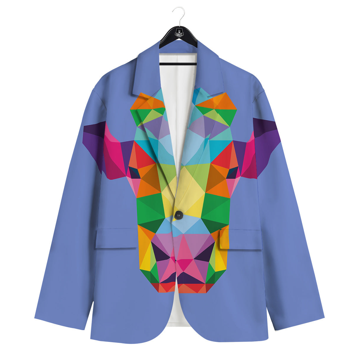 Cow Colorful Print Men's Sport Coat-grizzshop