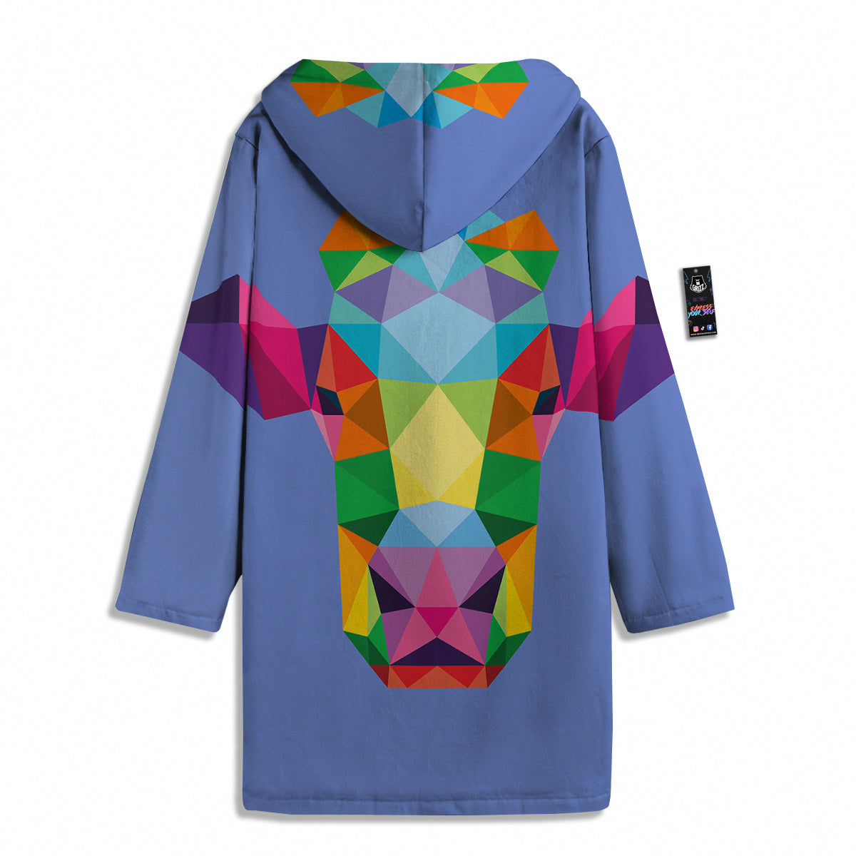 Cow Colorful Print Men's Windbreaker Jacket-grizzshop
