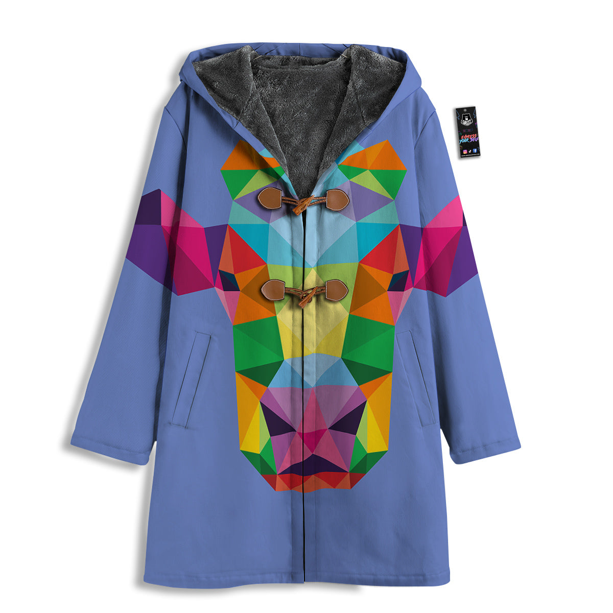 Cow Colorful Print Men's Windbreaker Jacket-grizzshop