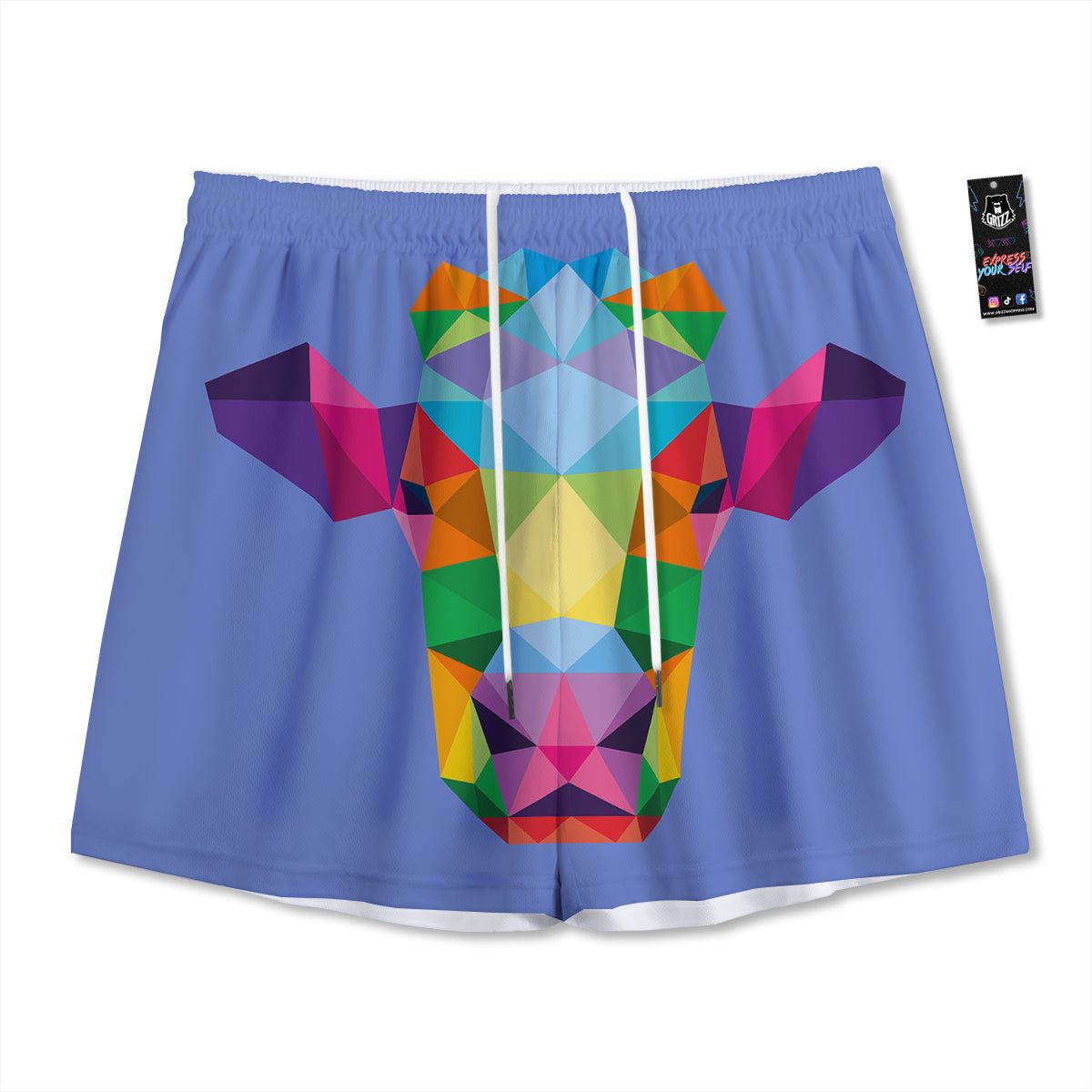 Dragonfly Boho Gold Print Mesh Shorts
