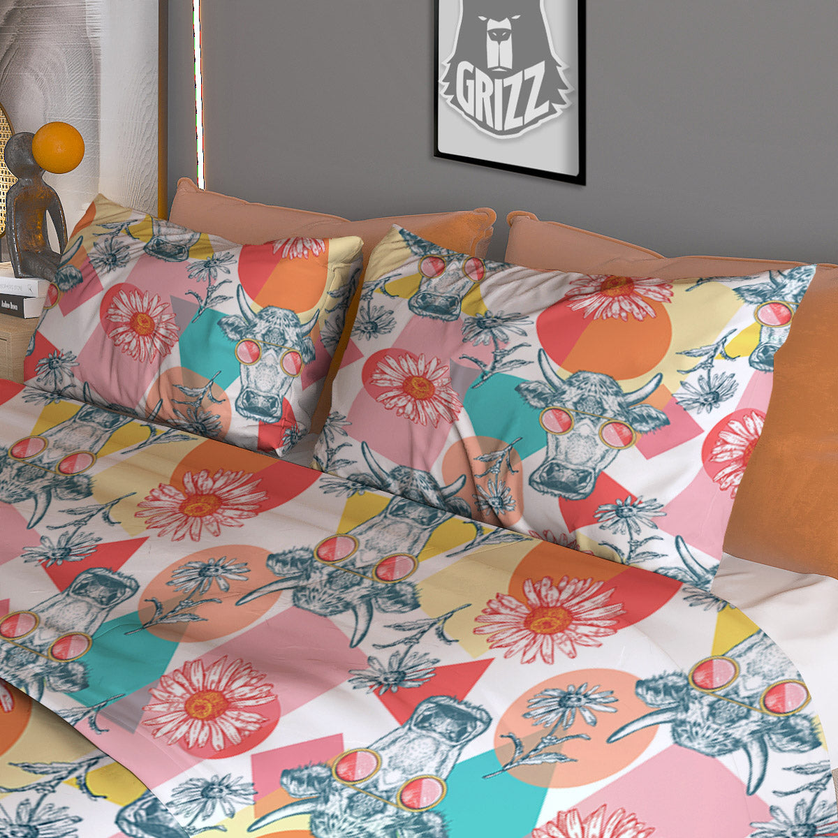 Dragonfly Green Print Pattern Duvet Cover Bedding Set