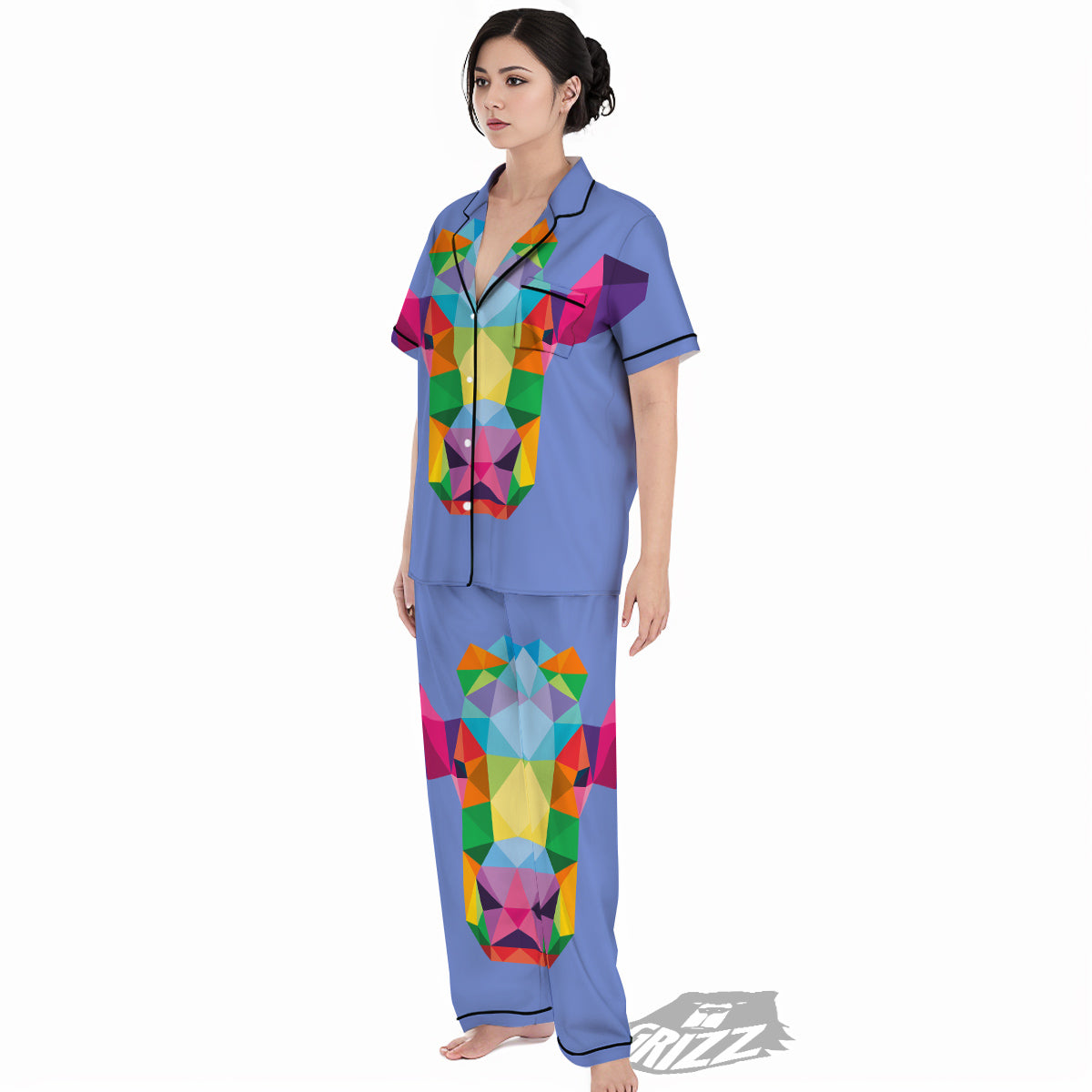Cow Colorful Print Women's Pajamas Set-grizzshop