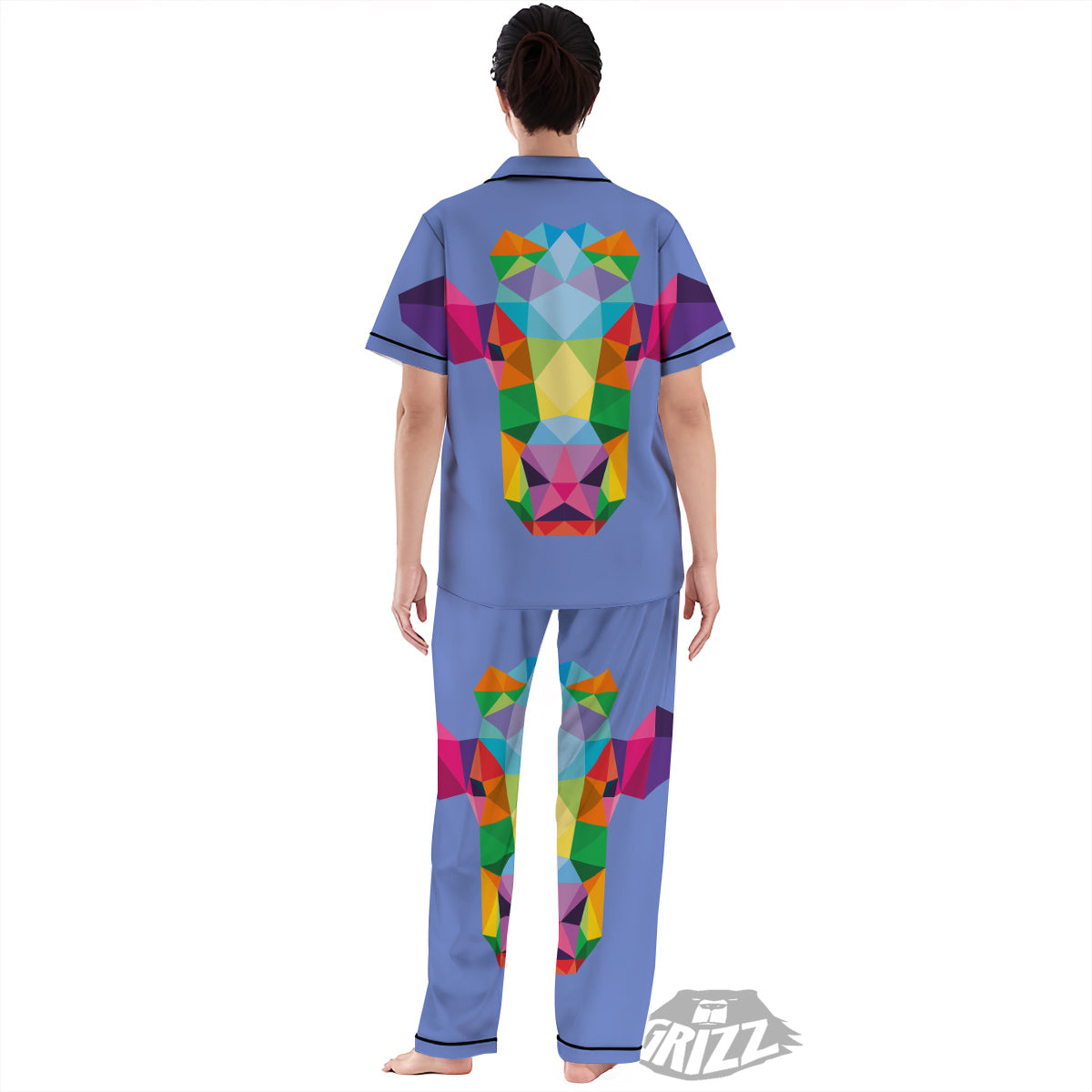 Cow Colorful Print Women's Pajamas Set-grizzshop