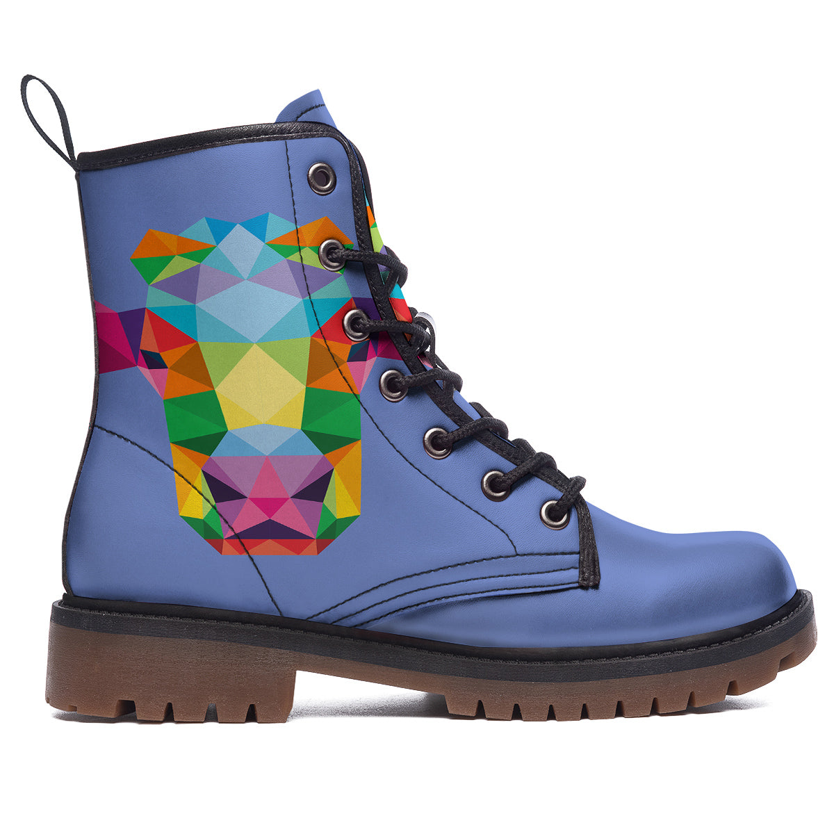 Cow Colorful Print Work Boots-grizzshop