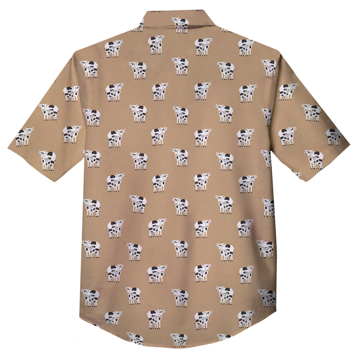 Cow Cute And Baby Cow Print Pattern Button Up Shirt-grizzshop