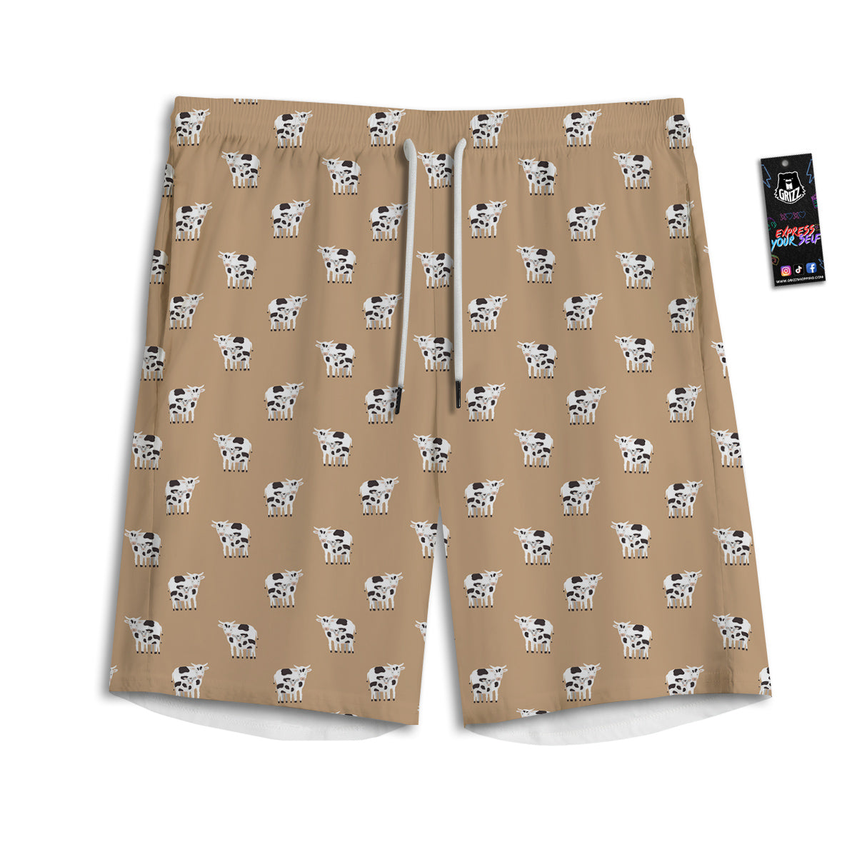 Chevron Blue And Pink Print Pattern Men's Athletic Shorts