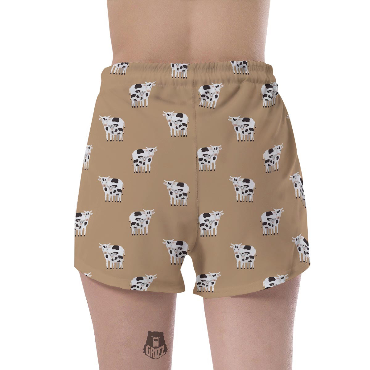 Cow Family Print Women's Shorts-grizzshop